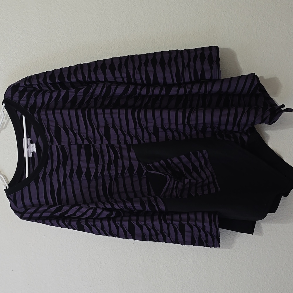 Moonlight Y&S Fashion Design‎ Artsy Blouse Button Pocket Top Lagenlook Size XXL
